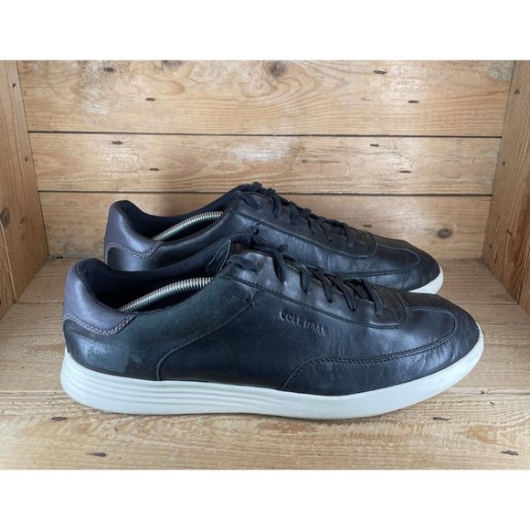 COLE HAAN GRAND CROSSCOURT TURF Mens Black lightweight Leather C28933 Sz 13 - Picture 1 of 10